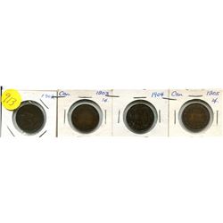 1902-05 CANADIAN LARGE ONE CENT COIN