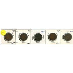 1911-15 CANADIAN LARGE ONE CENT COIN