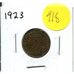 1923 CANADIAN ONE CENT COIN