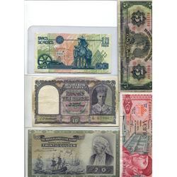 1994 BANK OF MEXICO TEN PESOS, 1941 AMSTERDAM TWENTY GOLDEN BANK NOTE, 1954 BANK OF MEXICO FIVE PESO