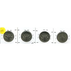 1971, 72, 73, 76 KENNEDY HALF DOLLAR