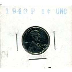 1943 UNCIRCULATED STEEL CENT USA