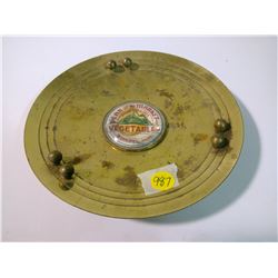 PEAK OF THE MARKET BRASS ASHTRAY