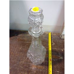 CUT GLASS WINE DECANTER