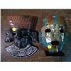 Image 1 : PAIR OF MASKS - AZTEC REPRODUCTIONS