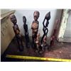 Image 1 : 7 WOODEN CARVED STATUES