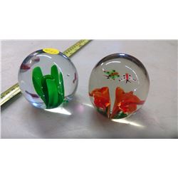 2 PAPERWEIGHTS
