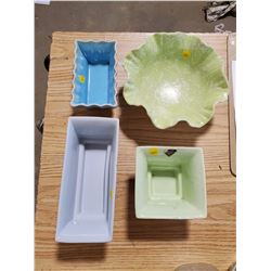 FOUR CERAMIC DISHES