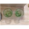 Image 2 : 2 GREEN GLASS CUPS
