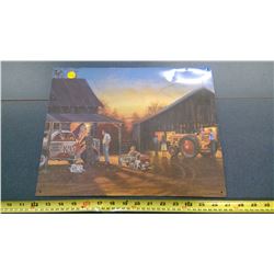 STOCK CAR METAL SIGN