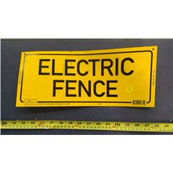 ELECTRIC FENCE SIGN