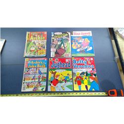 6 VINTAGE COMIC BOOKS