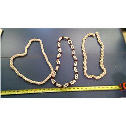 3 SHELL NECKLACES