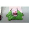 Image 3 : GREEN BUTTERFLY EARRINGS AND RED AND YELLOW FLOWER EARRINGS