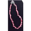 Image 2 : PINK GEMSTONE NECKLACE, GREEN MULTISTRAND NECKLACE W/ MATCHING EARRINGS