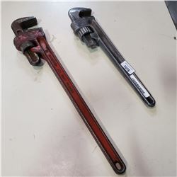 2 PIPE WRENCHES