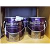 Image 1 : 3 PAILS BEHR CREAMY MUSHROOM INTERIOR PAINT, EGGSHELL GLOSS