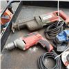 Image 2 : FOUR POWER TOOLS MILWAUKEE SAWZALL AND DRILL WITH MAKITA AND BOSCH ANGLE GRINDERS
