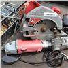 Image 3 : FOUR TOOLS SKILSAW, JIGSAW, ANGLE GRINDER AND MULTI MAX DREMEL
