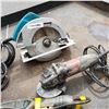 Image 6 : FOUR TOOLS MAKITA SKILSAW, CRAFTSMAN JIGSAW, MILWAUKEE AND MASTERCRAFT ANGLE GRINDERS