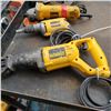 Image 3 : 4 DEWALT TOOLS SKILSAW, ANGLE GRINDER, SCREW GUN AND RECIPROCATING SAW