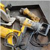 Image 2 : 4 DEWALT TOOLS SKILSAW, HAMMER DRILL, DEPRECATING SAW AND ANGLE GRINDER