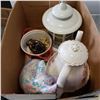 Image 2 : LARGE TEAPOT, PIG FIGURE, LANTERN, AND 2 BIRD FEEDERS