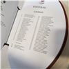 Image 4 : TENNIS SHADOW BOX, BASEBALL PLAQUE, AND NFL FOOTBALL BOOK