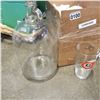 Image 2 : GLASS MOONSHINE JUG, BILLIARD THEMED GLASSES, AND ELEMENT COVERS