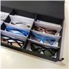 Image 3 : CASE OF SUNGLASSES IN CASE W/ FAN AND LIGHT CARDS