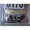 Image 2 : ONE TROY OUNCE UNITED STATES OF AMERICA COLLECTOR BISON ART BAR FROM GERMAN MINT