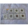 Image 1 : 7 USA WAR YEAR DIMES SILVER MERCURY DIMES 1939 - 1946 .900 SILVER ALL "5" SAN FRANCISCO MINT