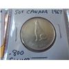 Image 2 : 1967 CANADIAN CENTENNIAL COINS .50 CENT, 10 CENT - ALL .800 SILVER