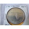 Image 2 : 1967 CANADIAN SILVER DOLLR CANADAS CENTENNIAL .800 SILVER