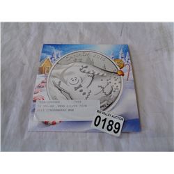 20 DOLLAR .9999 SILVER COIN 2015 GINGERBREAD MAN