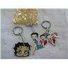 Image 2 : LOT OF NECKLACES, EARRINGS AND BETTY BOOP KEYCHAINS