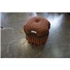 Image 1 : BOMBAY OTTOMAN W/ TASSLES