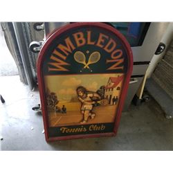 WOOD WIMBLEDON TENNIS CLUB ART