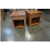 Image 1 : PAIR OF 1 DRAWER PINE NIGHTSTANDS