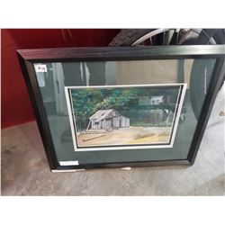 ORIGINAL PASTEL "THE CABIN" BY TURNER 1972 9 X 14 INCH