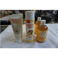 2 BRAND NEW BURTS BEES DEEP CLEANSING CREAM, 2 NEW SUPER SHINEY CONDITIONERS, AND 2 NEW BUBBLE BATHS