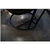 Image 8 : BRAND NEW OUTDOOR RATTAN FOLDABLE DOUBLE HANGING CHAIR W/ LIGHT GREY CUSHIONS - RETAIL $1299