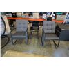 Image 1 : BRAND NEW 3 PIECE STEEL WICKER ROCKING CHAIR SET W/ GLASS TOP END TABLE - RETAIL $699