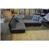 Image 2 : BRAND NEW RATTAN PATIO L SHAPE SECTIONAL 89"x57", ALUMINUM FRAME AND 2 THROW PILLOWS - RETAIL $1199