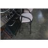 Image 3 : 2 METAL PATIO STOOLS