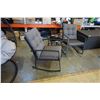 Image 9 : BRAND NEW 3 PIECE STEEL WICKER ROCKING CHAIR SET W/ GLASS TOP END TABLE - RETAIL $699