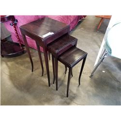 3 BAKER FURNITURE NESTING TABLES