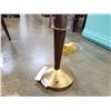 Image 2 : BRASS AND WOOD MCM TABLE LAMP
