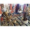 Image 2 : 2 BRASS CHANDELIERS