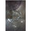 Image 2 : PURPLE GLASS DISH AND 2 CLEAR GLASS SERVING DISHES
